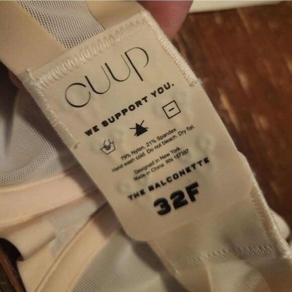 CUUP Balconette Mesh Bra In Blush, Various Sizes NEW W/O TAG - Picture 4 of 5